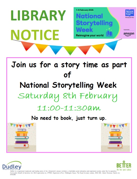 Kingswinford Library - National Storytelling Week Storytime Session